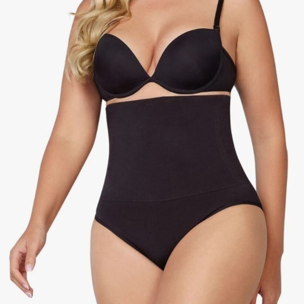Curveez Signature Control High Waist Brief Black XL CUR3739 - Picture 2 of 7